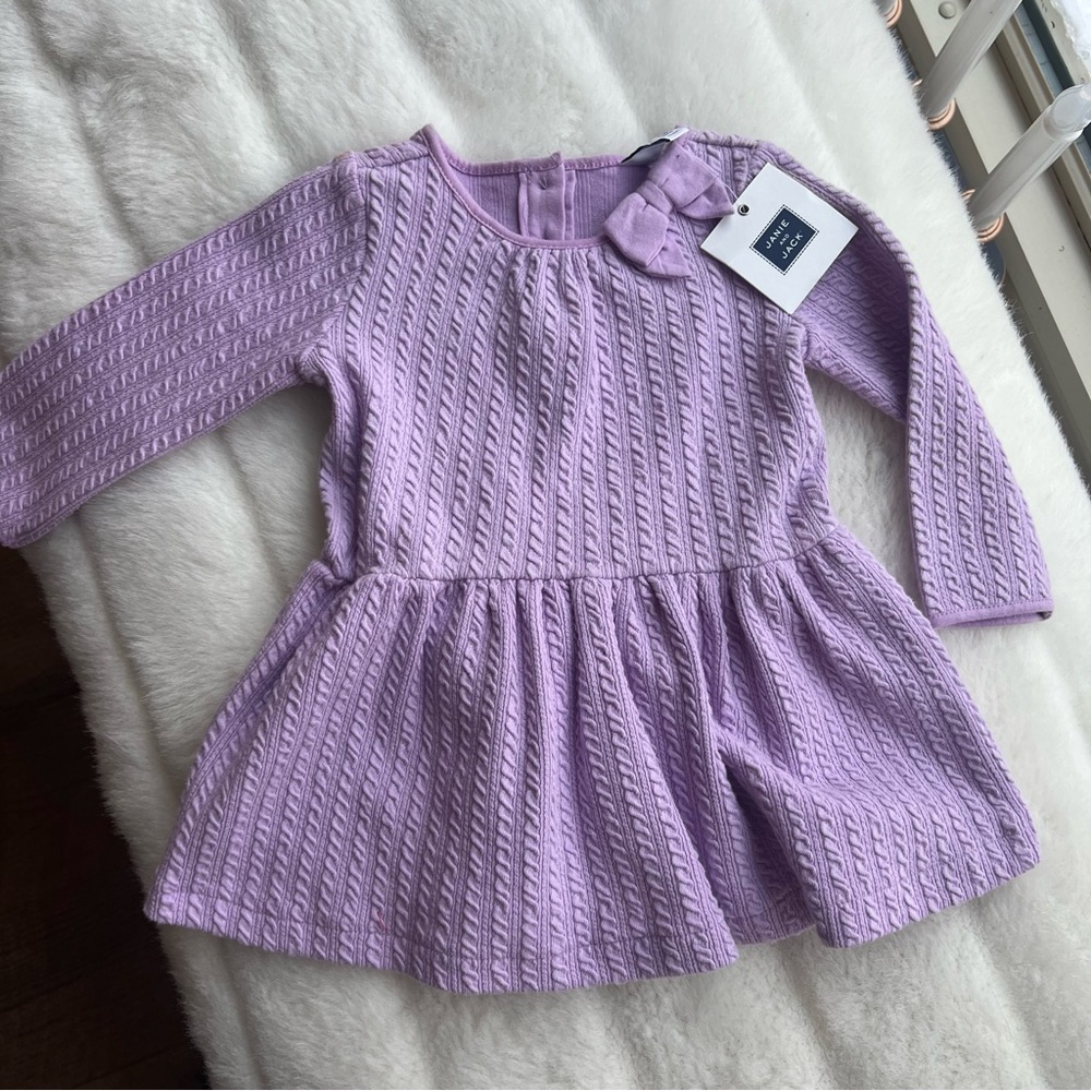 Janie & Jack Lavender Dress w/bloomers baby 3-6mo NEW WITH TAGS